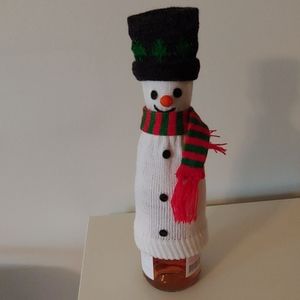 Snowman Wine Bottle Cover